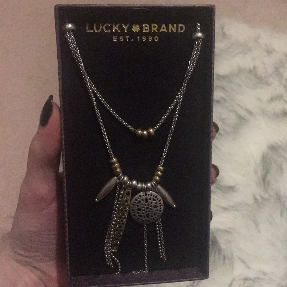 Lucky brand long chain necklace
